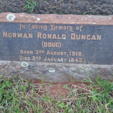 DUNCAN Norman Ronald 1918-1943