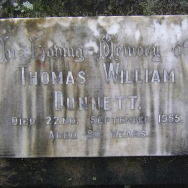 DUNNETT Thomas William -1955