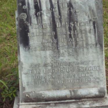 DUNSMORE Henry -1915 &amp; Jean Inglis 1865-1928