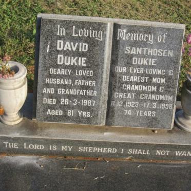 DUKIE David -1987 &amp; Santhosen 1923-1998