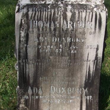 DUXBURY Thomas Arthur -1933 &amp; Ada -1967