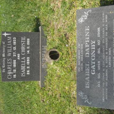 DURHAM Charles William 1886-1933 &amp; Isabella Christie 1893-1988 :: GATONBY Isabel Daphne 1918-1998