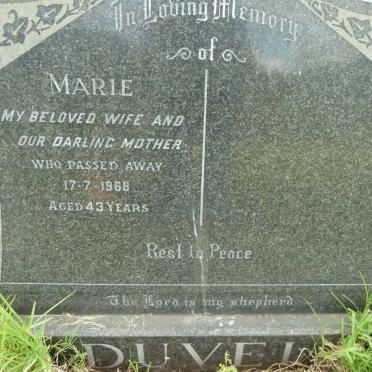 DUVEL Marie 1925-1968