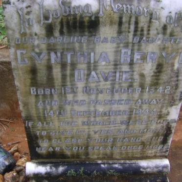 DAVIE Cynthia Beryl 1942-1944
