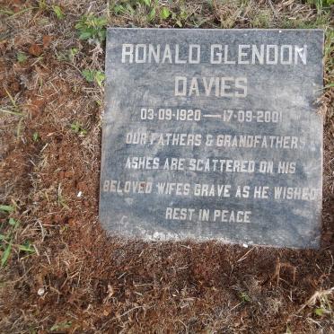 DAVIES Ronald Glendon 1920-2001