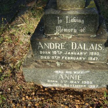 DALAIS André 1890-1947 &amp; Annie 1905-1987