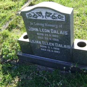 DALAIS John Leon 1903-1965 &amp; Lilian Ellen 1909-1983