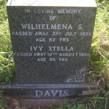 DAVIS Wilhelmena S. -1956 :: DAVIS Ivy Stella -1986