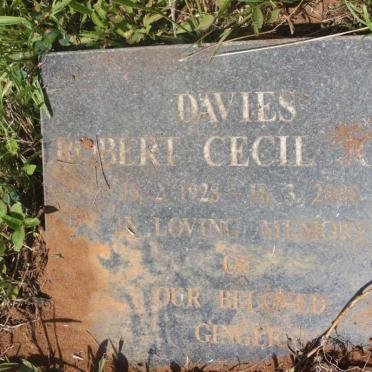 DAVIES Robert Cecil John 1925-2000