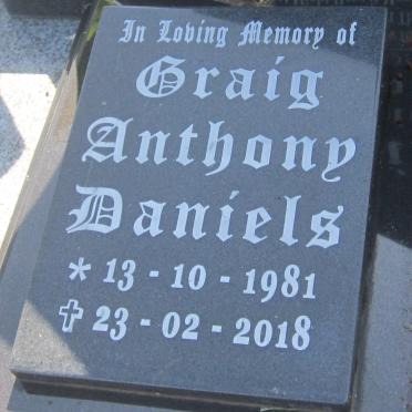 DANIELS Craig Anthony 1981-2018