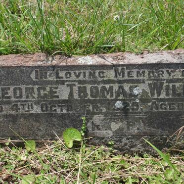  WILLIAMS George Thomas -1929 