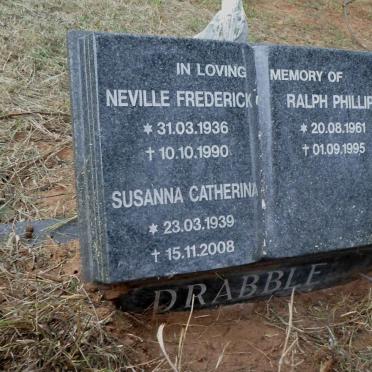 DRABBLE Neville Frederick 1936-1990 &amp; Susanna Catherina 1939-2008 :: DRABBLE Ralph Phillip 1961-1995