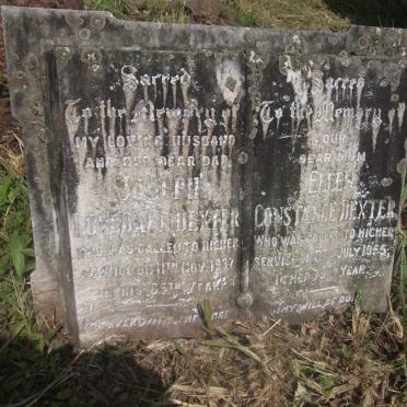 DEXTER Joseph Loveday -1937 &amp; Ellen Constance -1955