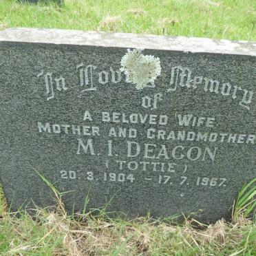 DEACON M.I. 1904-1967 :: DEACON Yvonne S. 1932-1974