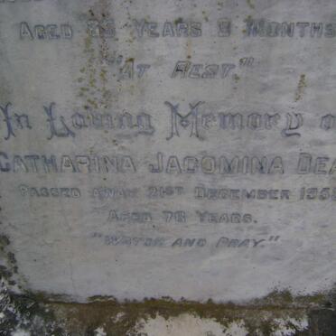 DEAN Catharina Jacomina -1959