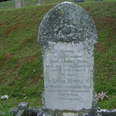 DEAN John Edward -1944 &amp; Catharina Jacomina -1959