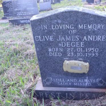DEGEE Clive James Andrew 1950-1993 :: LENTON Doris I 1925--2001