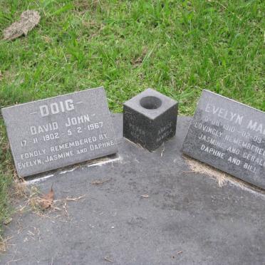 DOIG David John 1902-1967 &amp; Evelyn Mabel 1910-1992