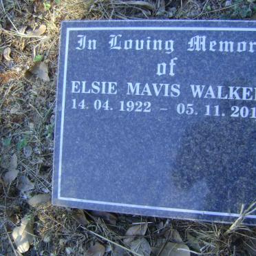 WALKER Elsie Mavis 1922-2013