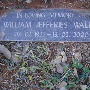 WALKER William Jefferies 1925-2000