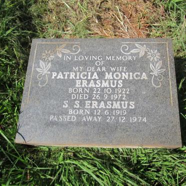 ERASMUS S.S.1919-1974 &amp; Patricia Monica 1922-1974