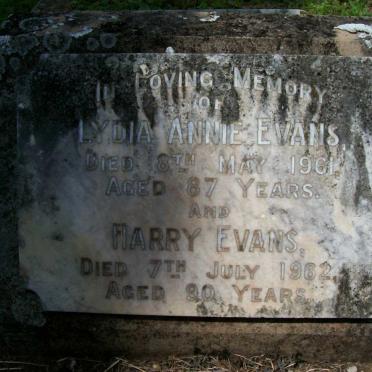 EVANS Harry -1962 &amp; Lydia Annie -1961
