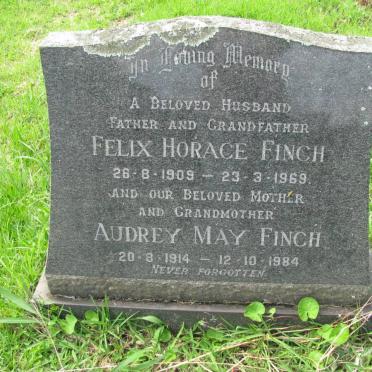 FINCH Felix Horace 1909-1969 &amp; Audrey May 1914-1984