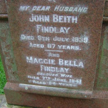 FINDLAY John Beith -1939 &amp; Maggie Bella -1941