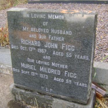 FIGG Richard John -1967 &amp; Muriel Mildred -1973