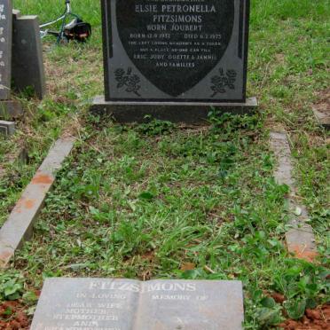 FITZSIMONS Elsie Petronella nee JOUBERT 1932-1975 :: FITZSIMONS Bernice 1942-1997