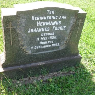 FOURIE Hermanus Johannes 1890-1949