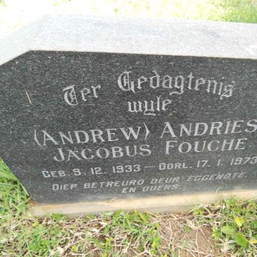 FOUCHE Andries Jacobus 1933-1973