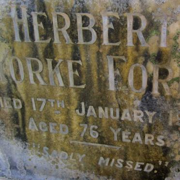 FORD Herbert Yorke -1949 &amp; Edith Rebecca -1956