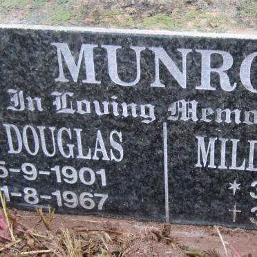 MUNRO John Douglas 1901-1967 &amp; Mildred Agnes 1912-1999