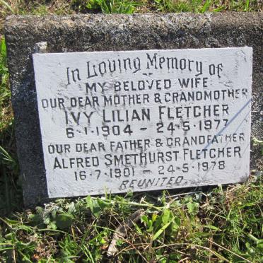 FLETCHER Alfred Smethhurst 1901-1978  &amp; Ivy Lilian 1904-1977