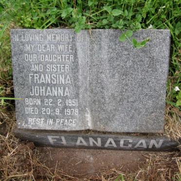 FLANAGAN Fransina Johanna 1951-1979