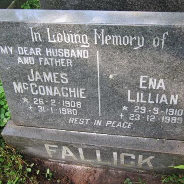 FALLICK James McConachie 1908-1980 &amp; Ena Lillian 1910-1989