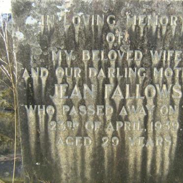 FALLOWS Jean -1939