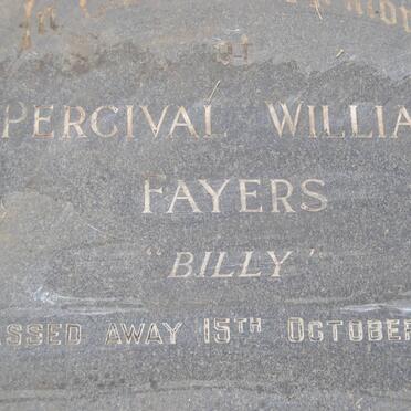 FAYERS Percival William -1968