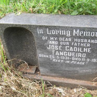 FANGUEIRO Jose Cadilhe 1931-1979