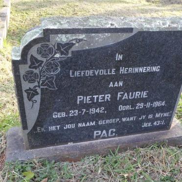 FAURIE Pieter 1942-1964