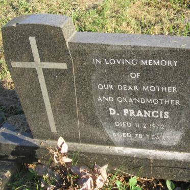 FRANCIS D. -1972