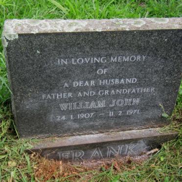 FRANK William John 1907-1971