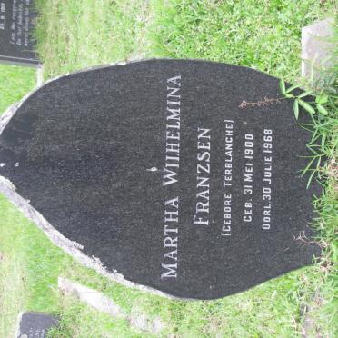 FRANZSEN Martha Wilhelmina nee TERBLANCHE 1900-1968