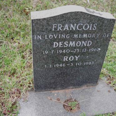 FRANCOIS Desmond 1940-1962 :: Roy 1946-1983
