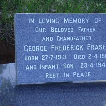 FRASER George Frederick 1913-1981 & Johanna May 1909-1977 :: FRASER Baby -1946