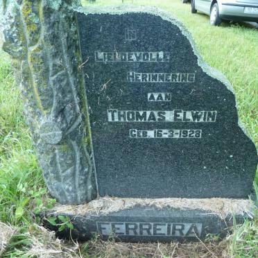 FERREIRA Thomas Elwin 1928-