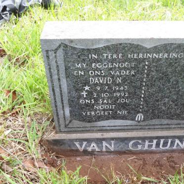 GHUNT David N., van 1943-1992