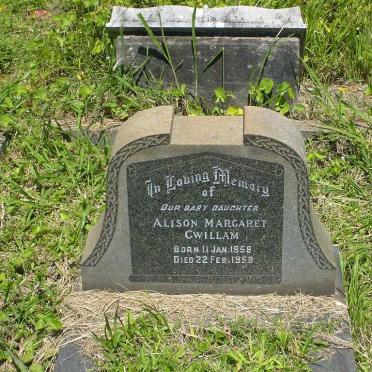 GWILLAM Alison Margaret 1958-1958