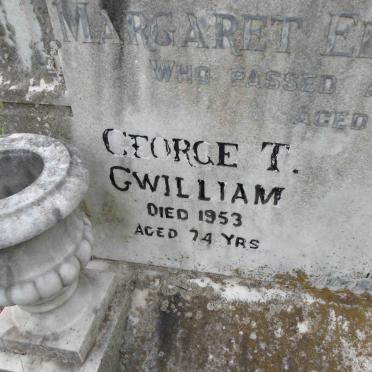 GWILLIAM Margaret Elizabeth -1941 :: GWILLIAM George T. -1953 :: PRETORIUS Evelyn D. -1989